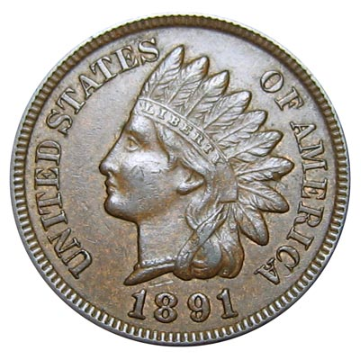 1891 Indian Head Cent